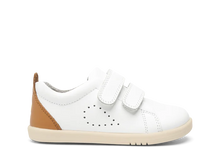 Load image into Gallery viewer, Bobux I-Walk Grass Court - White + Caramel