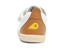 Load image into Gallery viewer, Bobux I-Walk Grass Court - White + Caramel