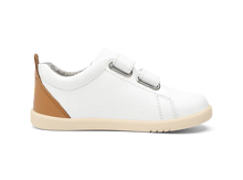 Load image into Gallery viewer, Bobux I-Walk Grass Court - White + Caramel