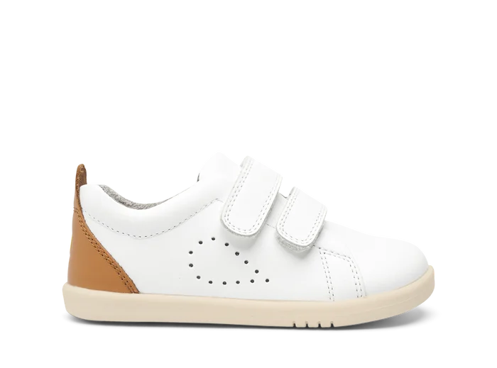 Bobux I-Walk Grass Court White Caramel - Main Image