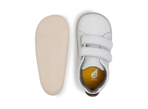 Bobux Step Up Grass Court - White + Caramel