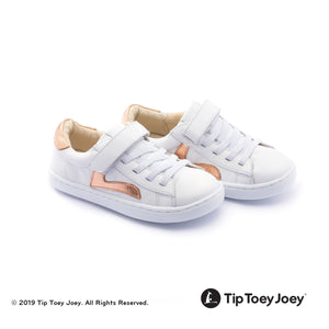 Tip Toey Joey Little Skid - White/Copper